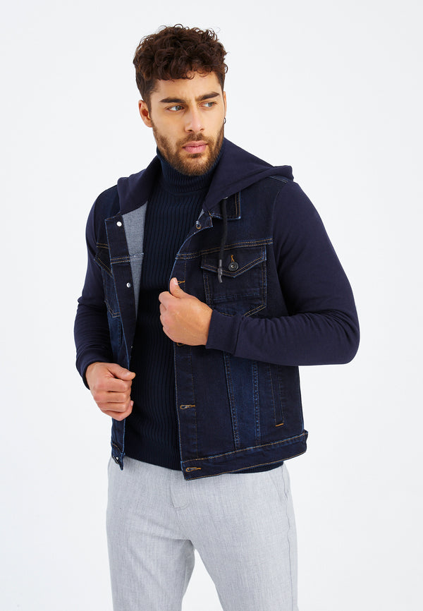 Leif Nelson Denim jacket hood