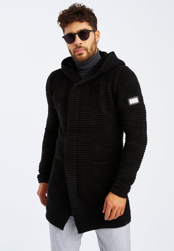 Leif Nelson Strickjacke mit Kapuze