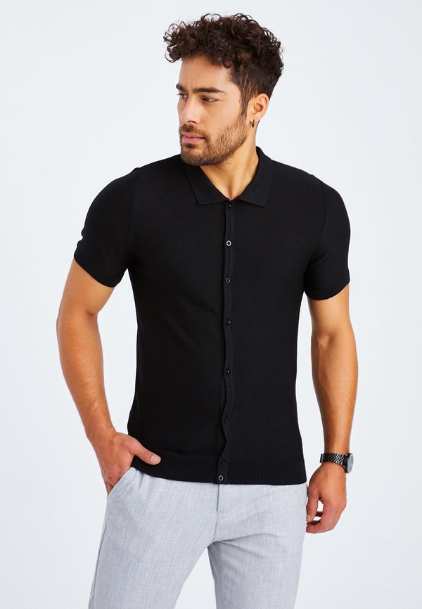 Leif Nelson Shirt fine knit short sleeve